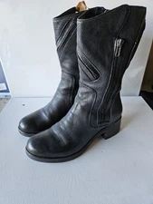 Vera Wang Leather/ Zip Boots Women's Size 8M/39 (TK)