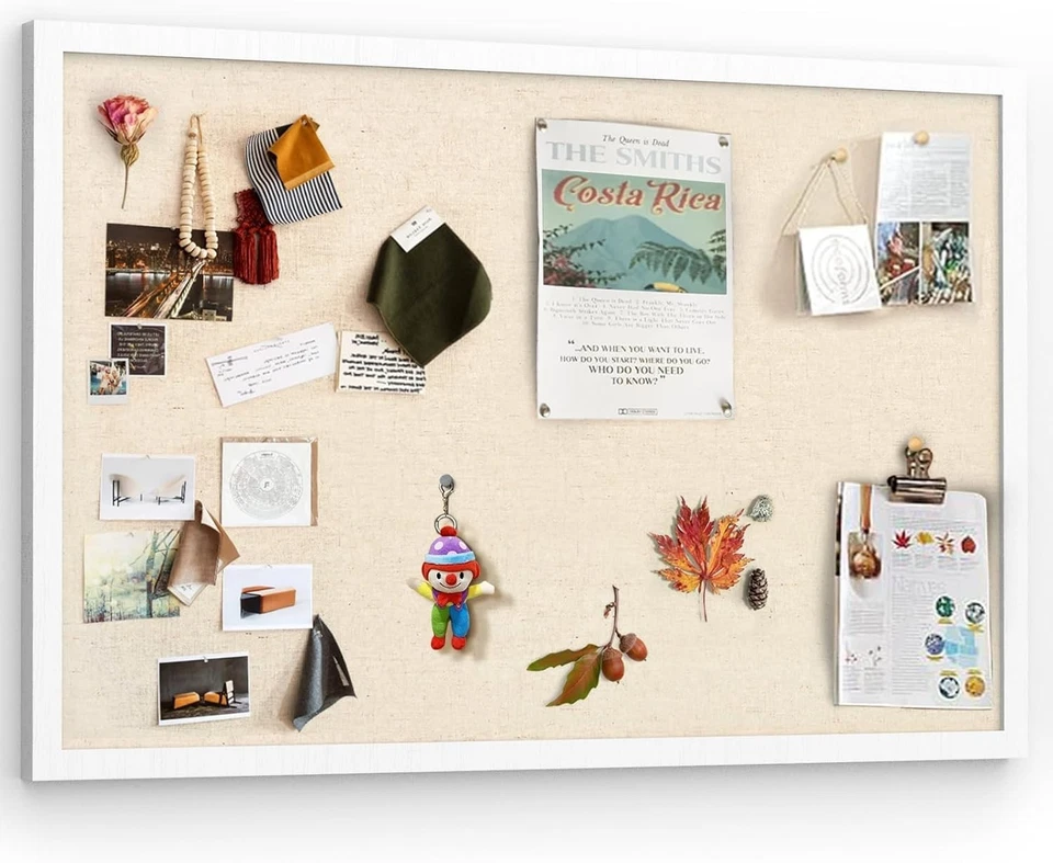 Wood Framed Bulletin Board 30x20 for Photos & Notes - Image 3 of 4