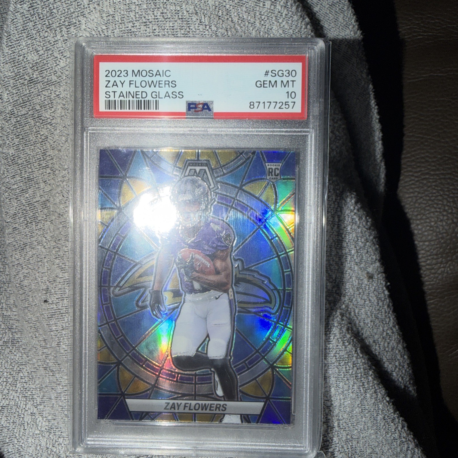 2023 Panini Mosaic - Stained Glass Zay Flowers #SG-30 (RC)