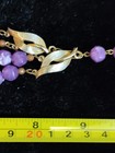 Beautiful Vintage Two Tier Purple Lucite Necklace — photo 3