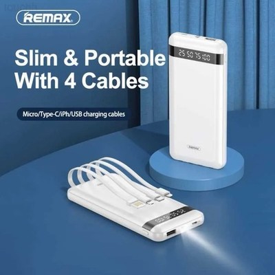 NWT Remax power bank with cables   10000mah 