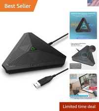 Portable Omnidirectional USB Microphone with Noise Cancellation for Streaming