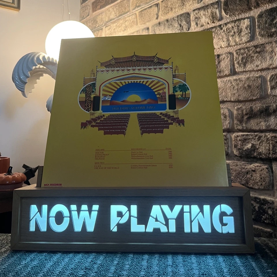 Wishbone Ash Live Dates Volume Two Archival Copy with Hype Sticker Vinyl LP NM - Image 2 of 4