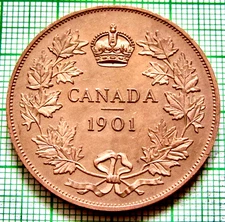 Canada Retro Model Queen Victoria 1901 1 Dollar, Copper Fantasy Coin