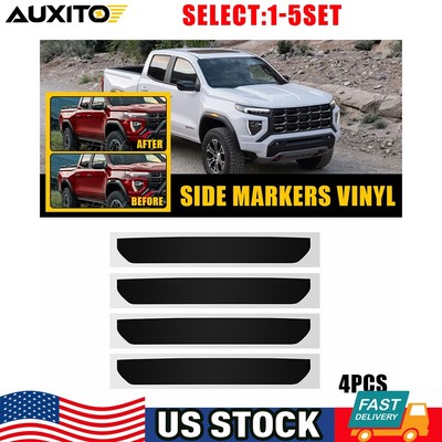 For 2023 2024 2025 GMC Canyon Smoke Tint Film Cover For Fender Side Marker 4-20X