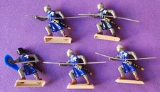 Medieval KNIGHTS BLUE LANCERS Argentina DSG plastic soldiers BRITAINS