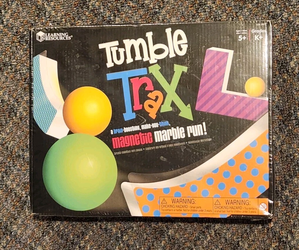 Tumble Trax Magnetic Marble Run STEM Learning Game NIB Sealed