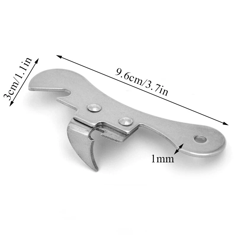 Apriscatole Manuale Portatile In Acciaio Inossidabile Apribottiglie Per ☆ - Immagine 2 di 4