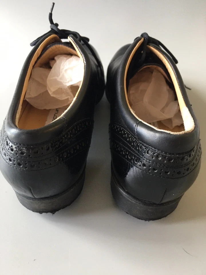 Zapatos de golf Walter Genuin para mujer EE. UU. 7 cuero negro Italia Foto 4 de 4