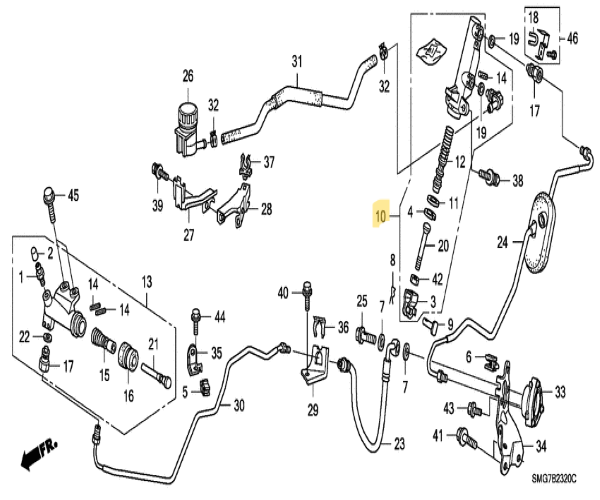 honda Civic Clutch Master Cylinder Genuine JDM OEM 46920SMGX95 eBay