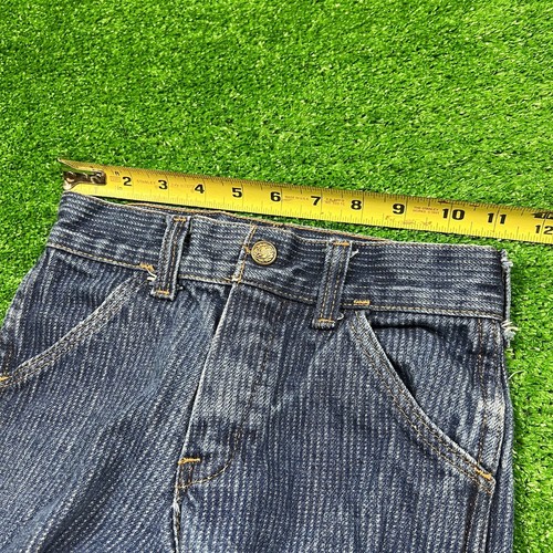 Vintage 70 s Youth Kids Blue Jean Denim Pants 22x20 Talon Zipper Made in USA - Picture 10 of 11