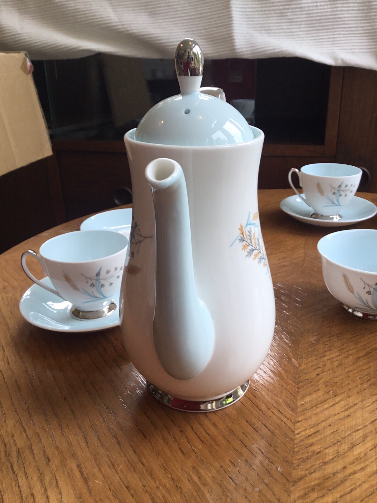 Queen Anne ‘Glade’ Fine Bone China Tea/coffee Set Circa 1950’s eBay