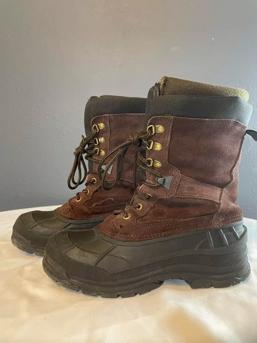 Thermolite Mens Thin Insulation Lace Up Snow Boots Size 11
