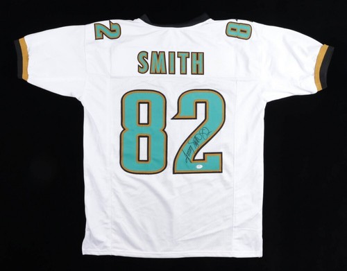 JIMMY SMITH SIGNED AUTOGRAPHED JACKSONVILLE JAGUARS CUSTOM JERSEY PSA COA