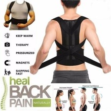 Posture Corrector Medical Scoliosis Spine Back Support Shoulder Brace Belt USPS
