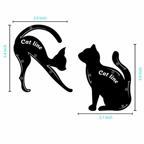 Eyeliner Pencil and Cat Shaped Eyeliner Stencil Set (14-Piece) - Picture 4 of 10