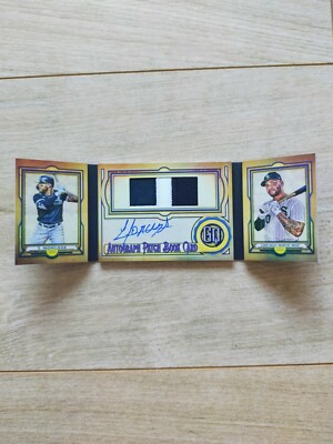 Topps AUTO Relic Booklet 15/20 Nameplate Logo Gypsy Queen Yoan Moncada Rare