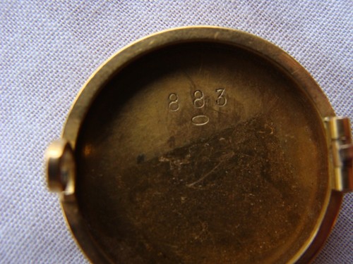 ART NOUVEAU 18K YELLOW GOLD SWISS ENAMEL PIN CIRCA 1880'S - Picture 8 of 8