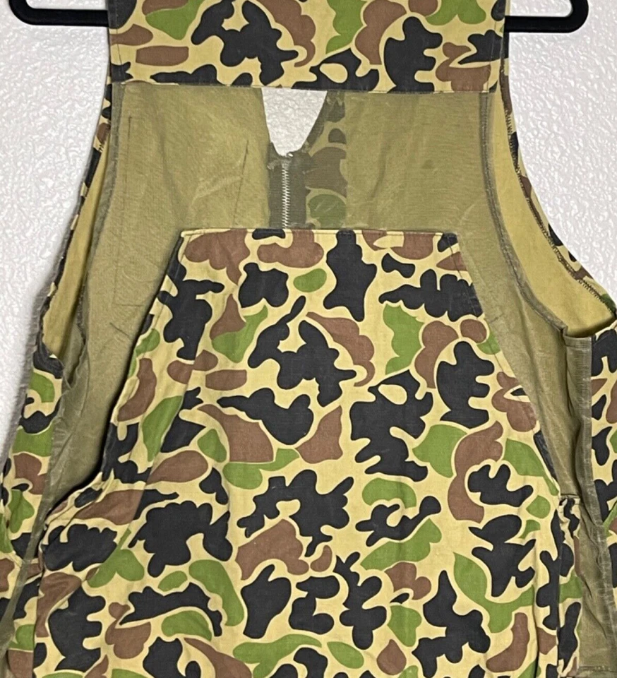 Ranger Camouflage Hunting Vest Large Mesh Back Bird Bag Bird Hunting Vintage - Image 4 of 4