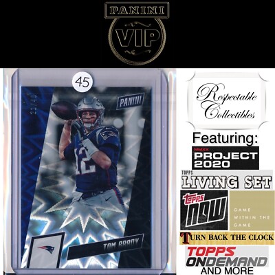 2019 Panini The National VIP Silver Pack Explosion Card #1 Tom Brady #21/40