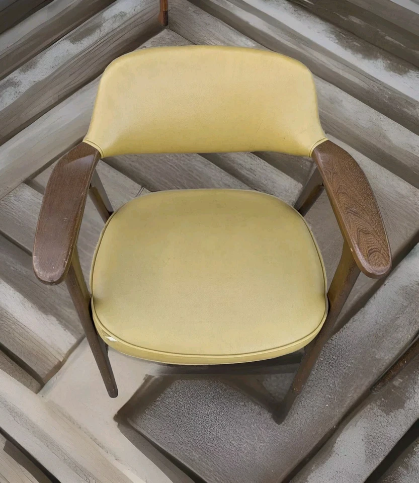 Винтажные современные кресла 1970 Paoli середины века из пекана и кожи 1 пара - Изображение 2 из 4