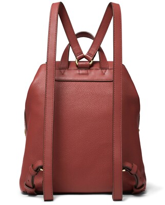 Michael Kors Medium Raven Terracotta Pebble Leather Backpack  display picture 3