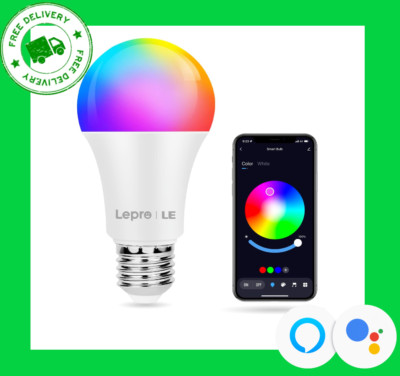 Hare Colorful LED Bulbs E27 9W Compatible with Alexa and Googli Home