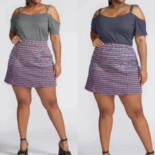 Lot 2 Boutique + Bodysuit Short Sleeve Cold Shoulder Strap Size 0X Grey Black