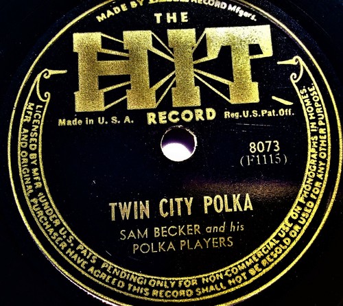 Sam Becker 78rpm Set Hit Records #1118 “Polka” Complete in 4 ten inch records - 第 9/10 張圖片