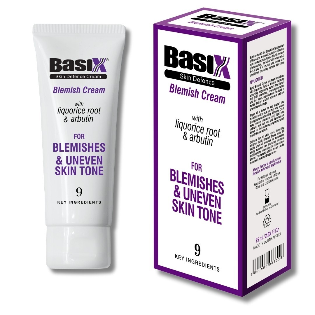 BASIX SKIN DEFENCE BLEMISH CREAM - Fades Blemishes Liver Spots Uneven Skin Tone
