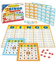 Carson Dellosa Addition and Subtraction Bingo Game for Kids Fun Learning 36 P...