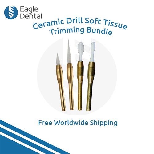4x Ceramic Tissue Trimmer Soft Tissue Trimming Bur Eagle Dental