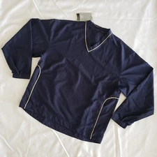 Men's Cutter & Buck WindTec Pullover Windbreaker Jacket Navy Blue SZ L