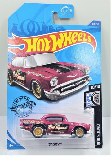 Hot Wheels '57 Chevy Rod Squad 180/250 10/10 Super Treasure Hunt New In Package - Afbeelding 1 van 2