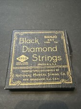 vintage black diamond strings banjo set - open box - incomplete