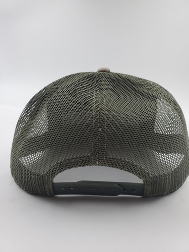 Kenworth Semi Trucks Snapback Trucker Hat Green Tan Mesh Back Block Letters Flat - Picture 5 of 11