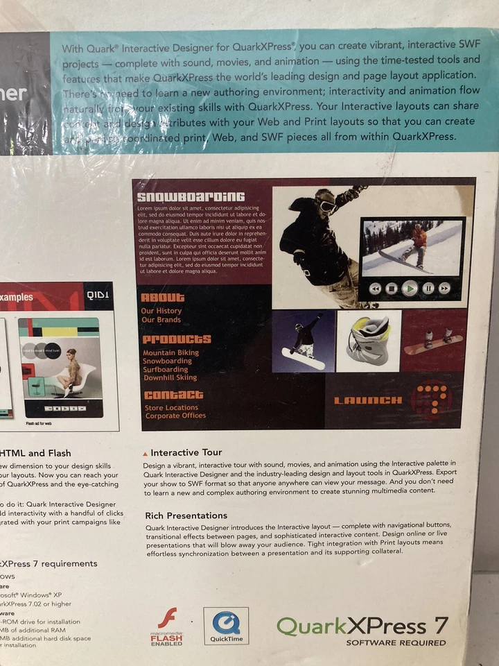NEW Quark Interactive Designer Web Design MAC / PC Sealed - Image 4 of 4