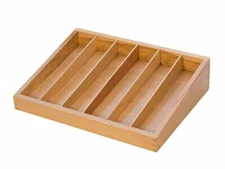 Wooden Jewelry Making File Organizer with 6 Compartments Bench Tool Storage Tray