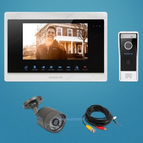 HOMSECUR  7" Wired Video&Audio Home Intercom with CCTV Camera - Picture 1 of 10
