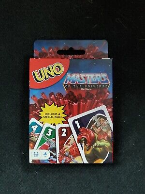Masters of The Universe UNO 112 Card Deck Game 2020 MOTU He-man Mattel for sale online