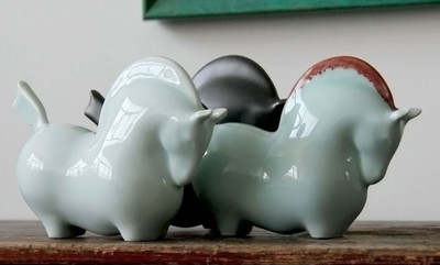 7.5英寸中国风格陶瓷手工生肖动物精美马装饰品- | eBay