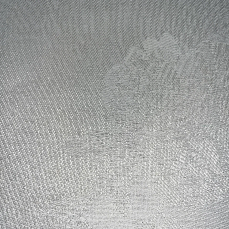 Sur La Table Domestique Linen Cotton Tablecloth And Napkin Set White Damask - Image 2 of 4