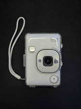 FUJIFILM INSTAX Mini LiPlay Hybrid Instant Camera Stone White clear case