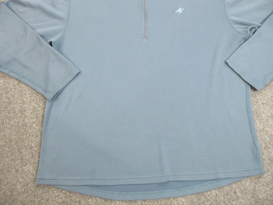 Suéter deportivo Eastern Mountain para hombre XL azul Techwick cuarto cremallera camisa de senderismo Foto 2 de 4
