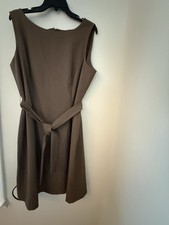 Tahari Arthur S. Levine Women's Sleeveless Dress SIZE 16, Taupe