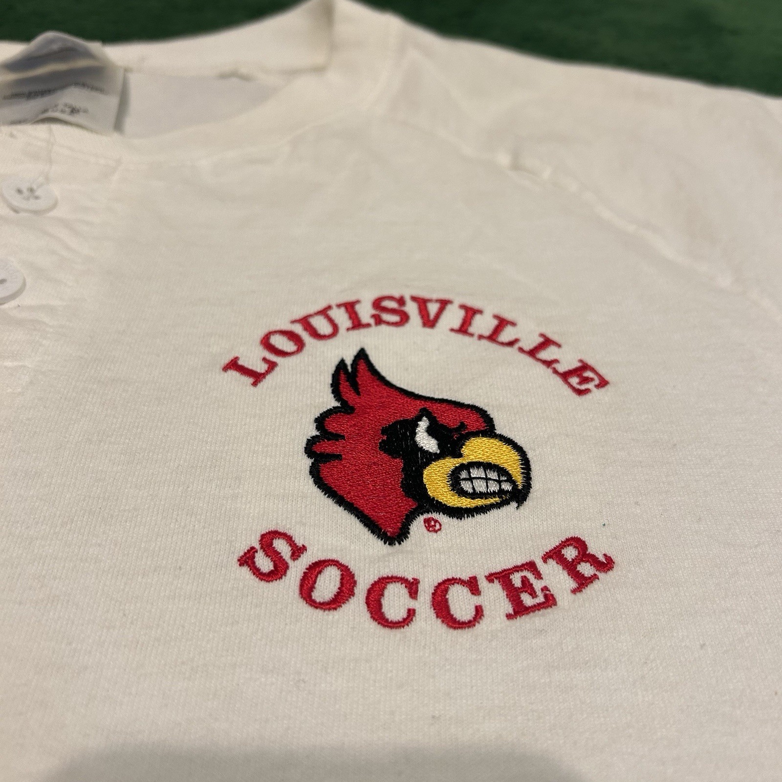 Vintage Adidas Team Louisville Cardinals Soccer Jersey Medium USA T-Shirt M