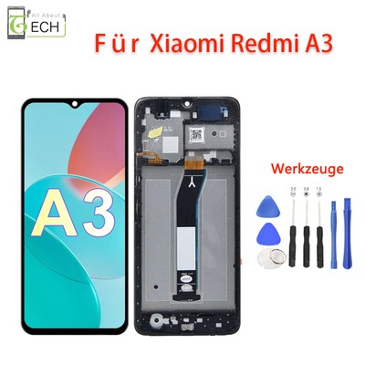 Für Xiaomi Redmi A3 LCD Display mit Rahmen Bildschirm Touchscreen