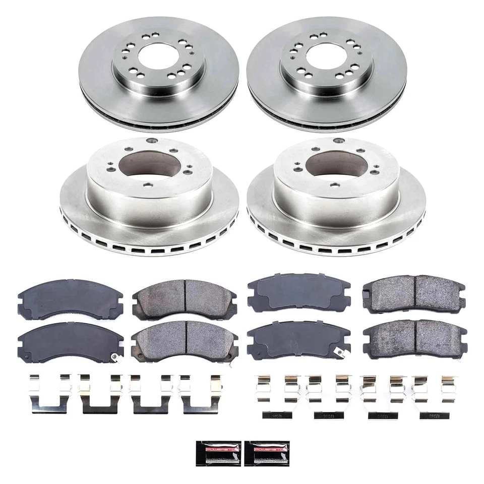 PowerStop KOE800 Brake Kit For Mitsubishi 3000GT 1991-1999 Front Rear Foto 2 de 4