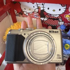 Nikon COOLPIX S9900 Compact Digital Camera working condition silver 90% NEW