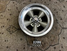 Vintage Single 1 Appliance Torq-thrust Style Polished Lip 15x7 Chevy Car 4 34 Vintage Single 1 Appliance Torq-thrust Style Polished Lip 15x7 Chevy Car 4 34